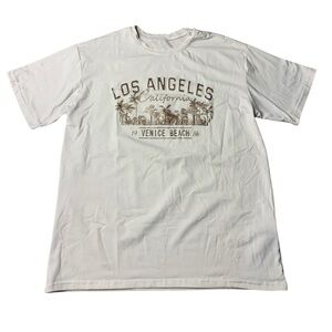 💜 SHEIN Retro "Los Angeles California 19 Venice Beach 86" With Palm Trees Size M